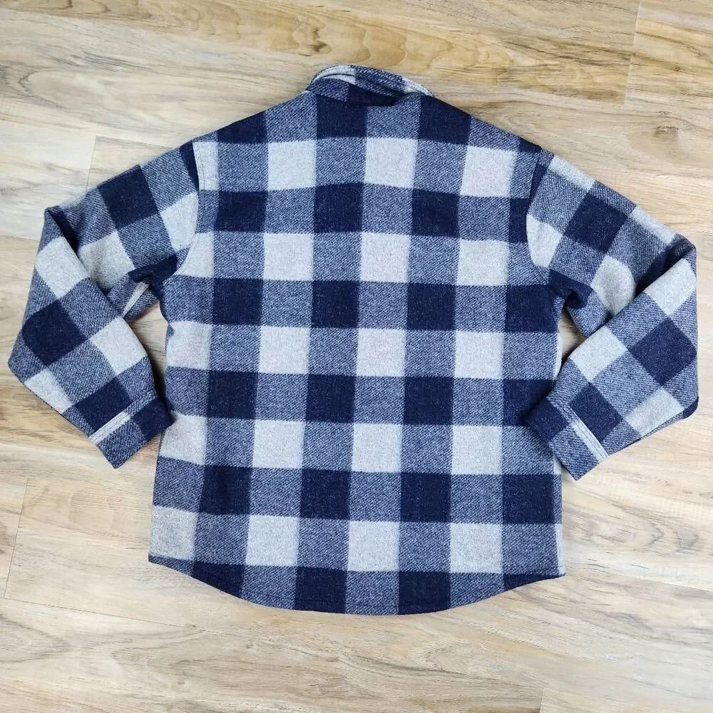 🩵NWT Banana Republic Blue Downtown Plaid Heritage Jacket Men's Large